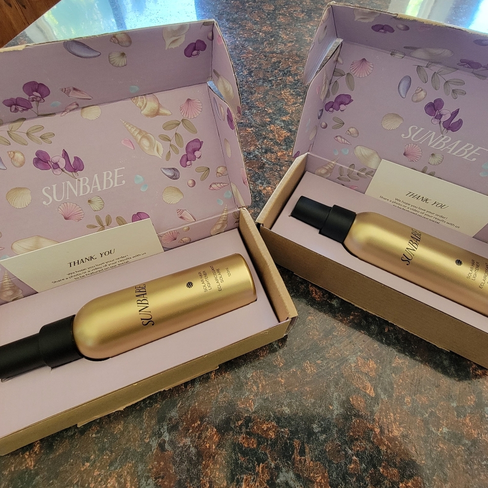 SUNBABE- Solar hair lightener x2 bottles